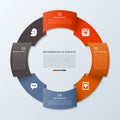 Modern infographics circle Royalty Free Stock Photo