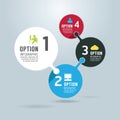 Modern infographics design options banner