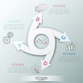 Modern infographics options banner