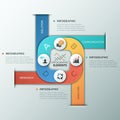 Modern infographics options banner.