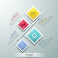 Modern Infographics Process Template Royalty Free Stock Photo