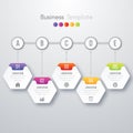 Modern infographics process template