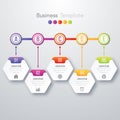Modern infographics process template