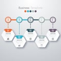 Modern infographics process template