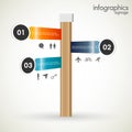 Modern infographics template Royalty Free Stock Photo