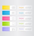 Modern inforgraphic template. Can be used for banners, website templates and designs, infographic posters, brochures, ads design Royalty Free Stock Photo