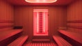 Modern Infrared Sauna Interior Royalty Free Stock Photo