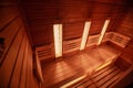 Modern infrared sauna in a wellness studio