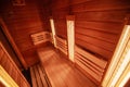 Modern infrared sauna in a wellness studio