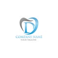 Modern initial d dental Logo Concept Royalty Free Stock Photo