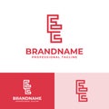 Modern Initials EE Logo, suitable for business with EE initials