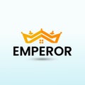 Modern and innovate Emperor real estate management company logo