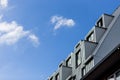 Modern interesting architecture against blue sky Royalty Free Stock Photo