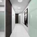 Modern interior. 3D render Royalty Free Stock Photo