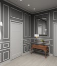 Modern interior. 3D render Royalty Free Stock Photo