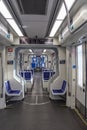 Modern Interior of an Atlanta, Georgia Streetcar