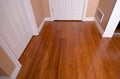 Modern interior bamboo hardwood flooring after renovation Royalty Free Stock Photo