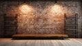 Modern Interior With Brick Walls And Detailed Textures Royalty Free Stock Photo