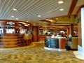 Cruise ship bar area interior Royalty Free Stock Photo