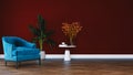 Modern interior design. Decorative background of a house, apartment, office or hotel.