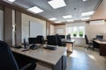 Modern interior design of empty business office space Royalty Free Stock Photo