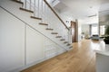 Modern interior design - stairs Royalty Free Stock Photo