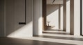 Modern interior design with sunlight Royalty Free Stock Photo