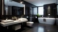 Sleek and Stylish Modern Washroom Design