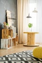 Modern interior with DIY furniture Royalty Free Stock Photo