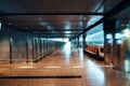 Modern interior of empty airport Royalty Free Stock Photo