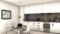 Modern interior kitchen Royalty Free Stock Photo