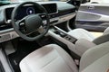 Modern interior of korean battery electric mid-size fastback sedan Hyundai Ioniq 6