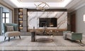 modern interior muck up background tv living room luxury - 3D render