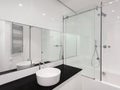 Modern interior of new bathroom in house Royalty Free Stock Photo