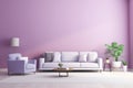 modern interior purple illustration Royalty Free Stock Photo