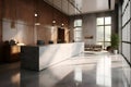 Modern interior of the reception, Generative AI 2 Royalty Free Stock Photo