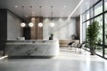 Modern interior of the reception, Generative AI 3 Royalty Free Stock Photo