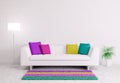 Modern interior with sofa 3d render Royalty Free Stock Photo