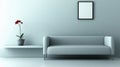 Modern interior with a sofa and picture Royalty Free Stock Photo
