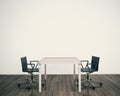 Modern interior table and chairs Royalty Free Stock Photo