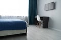 Modern interior of tiny studio apartment Royalty Free Stock Photo