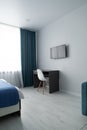 Modern interior of tiny studio appartment Royalty Free Stock Photo