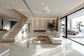 Modern interior with white walls can be sleek, stylish, and versatile AI Generated
