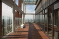 Modern interiors and panoramic views from the N Seoul Tower, South Korea.
