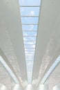 Modern international airport roof