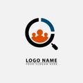 modern internet people searcher logo icon