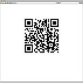 Modern internet web browser with QR code for product identification Royalty Free Stock Photo