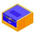 Modern inverter icon isometric vector. Solar nature power