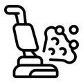 Modern ionizer vacuum cleaner icon outline vector. Tasks space Royalty Free Stock Photo