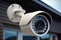 Modern IP CCTV security camera, Home and workplace security concept Royalty Free Stock Photo